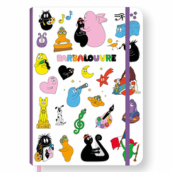 BarbaLouvre - Cahier à élastique Barbapapa