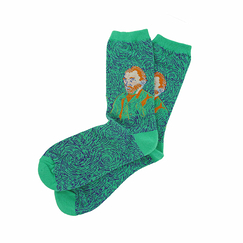 Socks for woman Vincent van Gogh - Self-portrait Green 36/41 - Musée d'Orsay