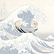 Bracelet jonc Hokusai - Sous la grande vague