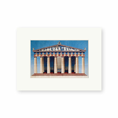 Reproduction Benoît Loviot - Restored main facade of the Parthenon