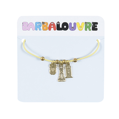 BarbaLouvre - Bracelet ajustable avec Charm's Barbidou