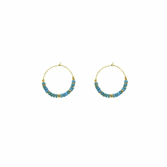 Creole Earrings - Turquoise