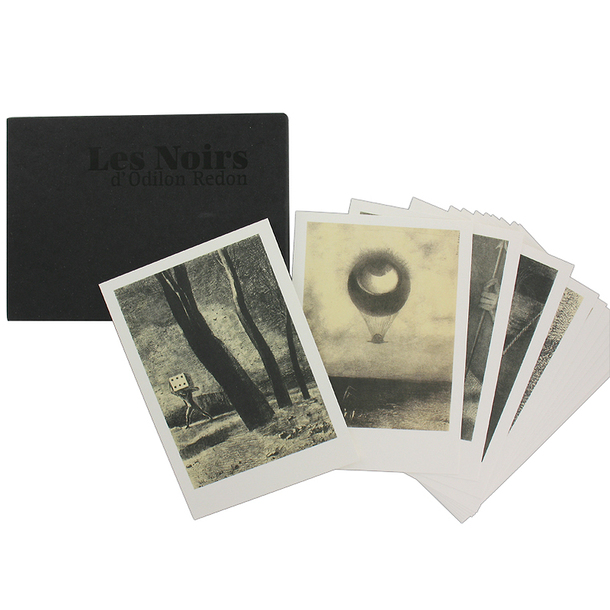 Boîte de 12 Cartes - "Les Noirs" d'Odilon Redon