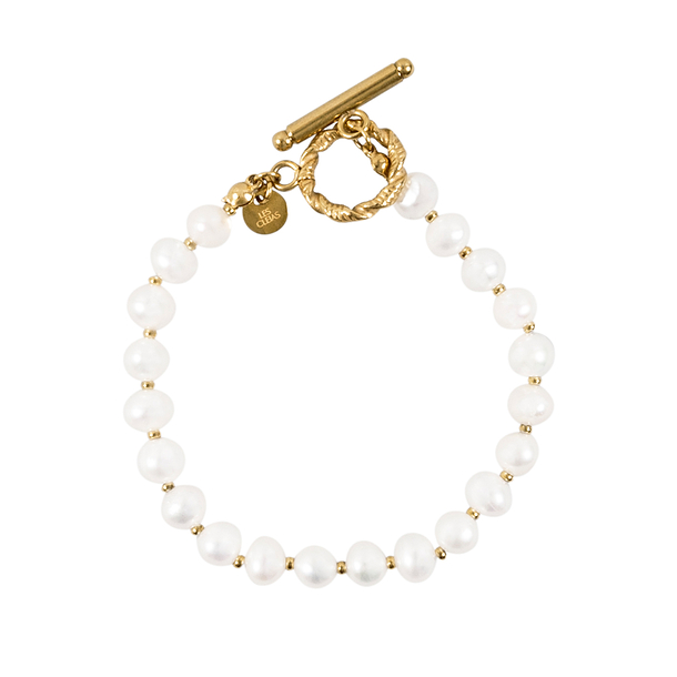 Bracelet Château de Versailles avec grandes perles d'eau douce - Les Cleias