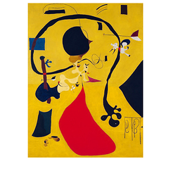 Postcard "Miró - Dutch indoor III"