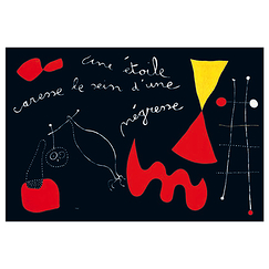 Postcard "Miró - Poem-painting"