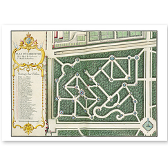 Postcard "Plan du labyrinthe"