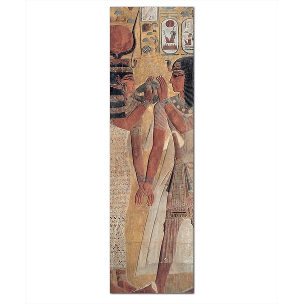Marque Page "La déesse Hathor accueillant le roi Sethi 1er (détail)"