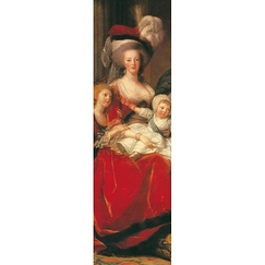 Marque page "La reine Marie-Antoinette entourée de ses trois enfants (détail)"