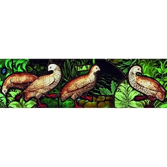 Bookmark Stained Glass - Four Partridges