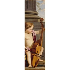 Bookmark de la Hyre - Putto Playing the Bass Viol
