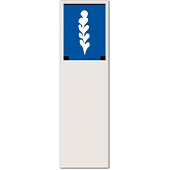 Bookmark Matisse - White Palm on a Blue Background