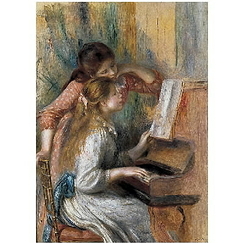 Poster "Les jeunes filles au piano"