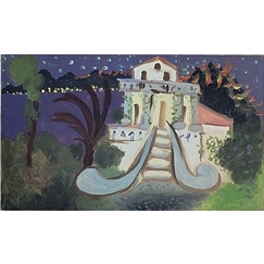 Affiche "Villa Chêne-Roc à Juan-les-Pins"