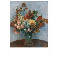 Postcard Renoir- Flowers in a Vase