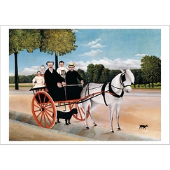 Postcard Rousseau - The Horse Drawn Carriage of Father Junier