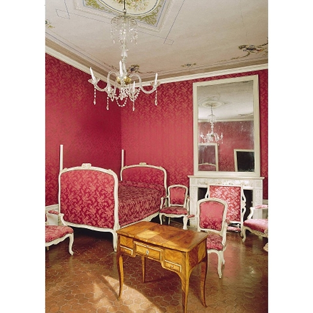 Carte postale "Maison Bonaparte - Chambre de Madame mère, Lætizia Bonaparte"