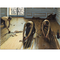Postcard Caillebotte - The Floor Scrapers