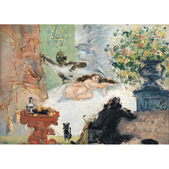 Postcard Paul Cézanne - A Modern Olympia