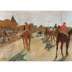 Carte postale Degas - Le défilé