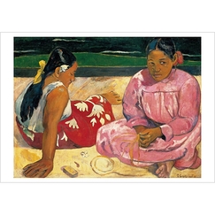 Postcard Gauguin - Tahitian Women on the Beach