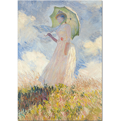 Carte postale Monet - Essai de figure en plein air (vers la gauche)