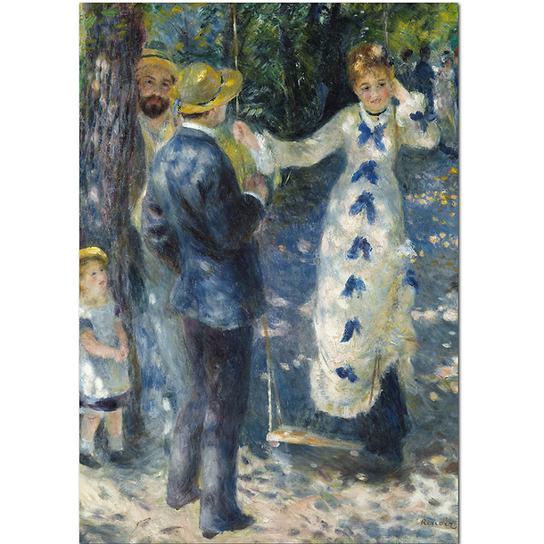 Postcard Auguste Renoir - The Swing
