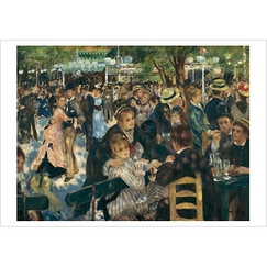 Postcard Renoir - Ball at the Moulin de la Galette