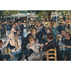 Carte postale Auguste Renoir - Le bal du moulin de la Galette