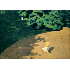 Postcard Vallotton - The Ball (Corner of the Park with Child Playing with a Ball)