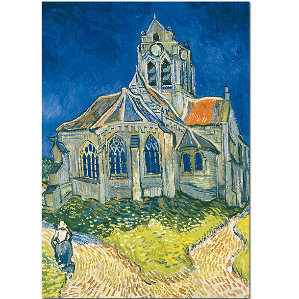 Carte postale "L'église d'Auvers-sur-Oise, vue du chevet"