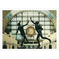 Carte postale "Musée d'Orsay, la grande horloge"