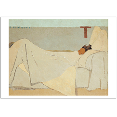 Postcard  Vuillard - In Bed