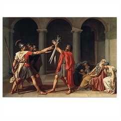 Postcard David - Oath of the Horatii