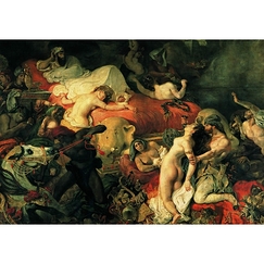 Postcard Delacroix - The Death of Sardanapale
