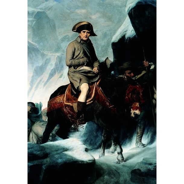 Carte postale "Bonaparte franchissant les Alpes"