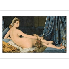 Carte postale Jean Auguste Dominique Ingres - La grande Odalisque