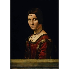 Carte postale "Dame de la cour de Milan"