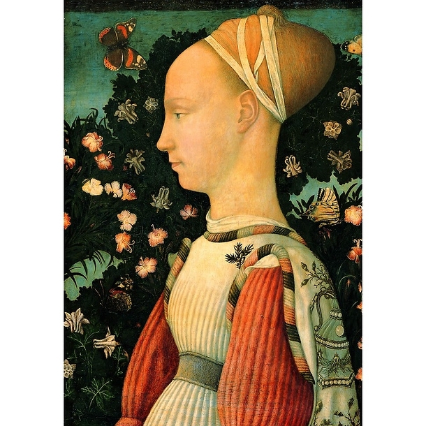 Carte postale "Portrait de Ginevra d'Este"
