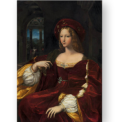 Postcard Raphael - Portrait of Doña Isabel de Requesens (detail)