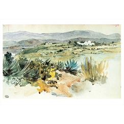 Postcard Delacroix - Outskirts of Tangier. The Moroccan Notebook