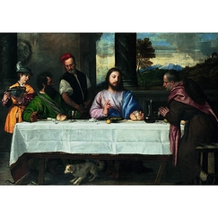 Postcard Titian - Supper at Emmaus