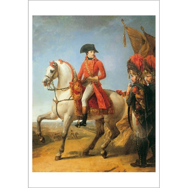 Carte postale "Le 1er Consul décernant un sabre d'honneur après la bataille de Marengo"