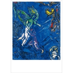 Postcard Chagall - The Struggle of Jacob and the Angel