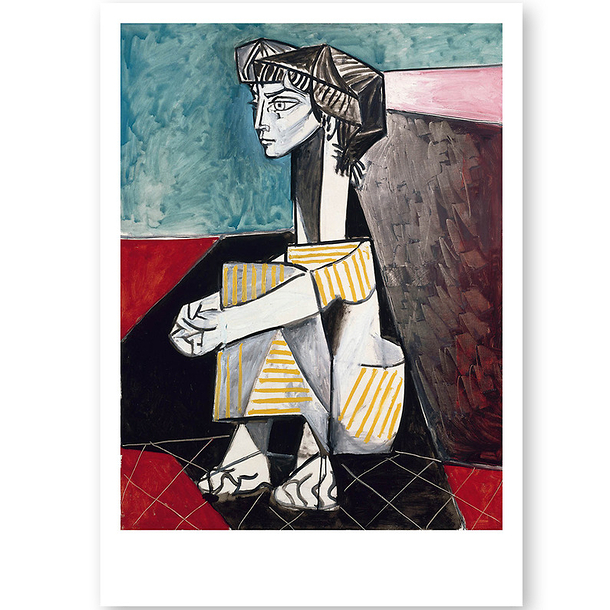 Reproduction Picasso - Portrait of Jacqueline Roque with her hands crossed