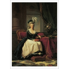 Postcard Vigée Le Brun - Portrait of Marie-Antoinette, Queen of France