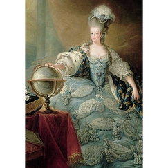 Postcard Dagoty - Portrait of Marie-Antoinette of Austria