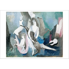 Postcard Laurencin - The Does