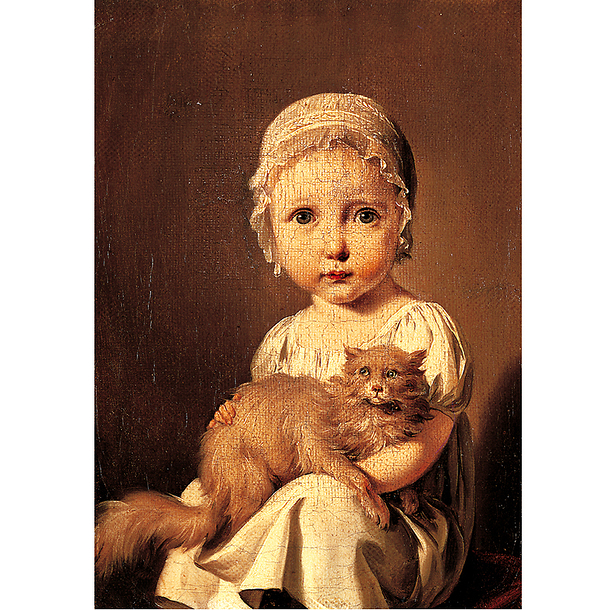 Carte postale "Gabrielle Arnault, enfant, fille de l'écrivain Antoine Vincent Arnault"