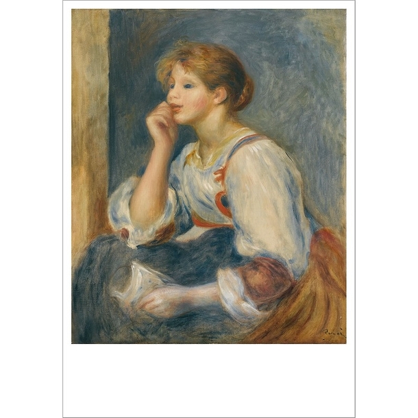 Postcard Renoir - Woman with a Letter